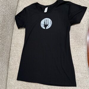 Black Graphic Women's T-Shirt